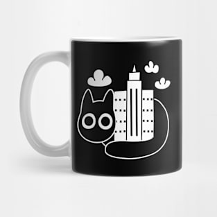 Black Cat's City Mug